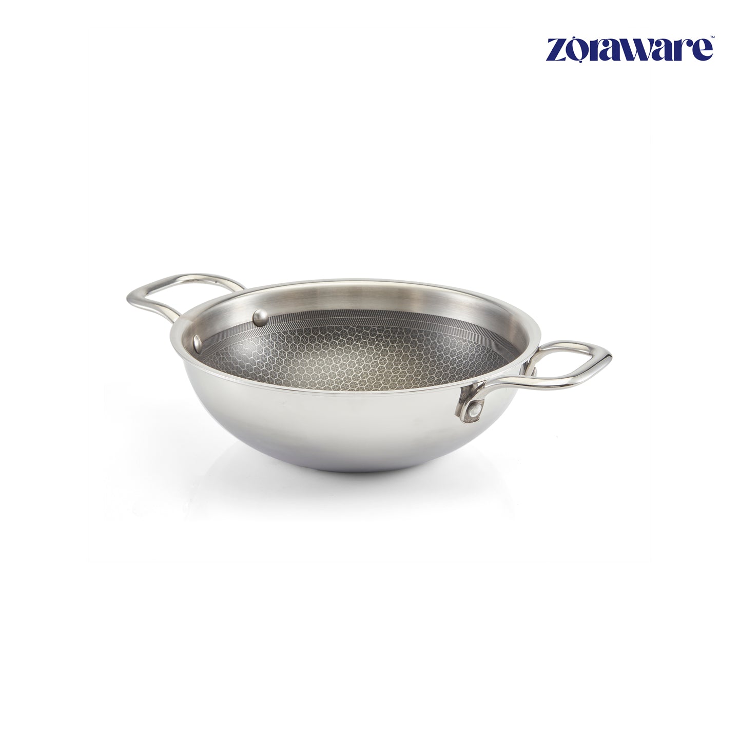 Triply Honey Comb Kadai l Free Lid l Induction Compitable