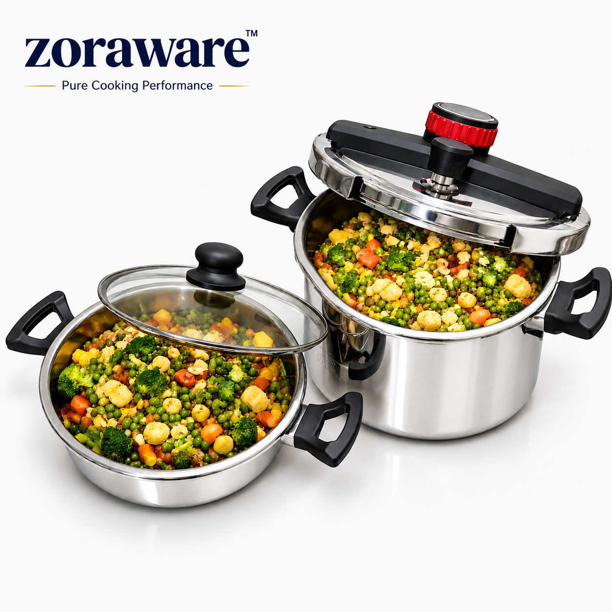 Super Cuker™ Triply Stainless Steel Pressure Cooker l 3 Advanced Safety Systems l 10 Year Warranty