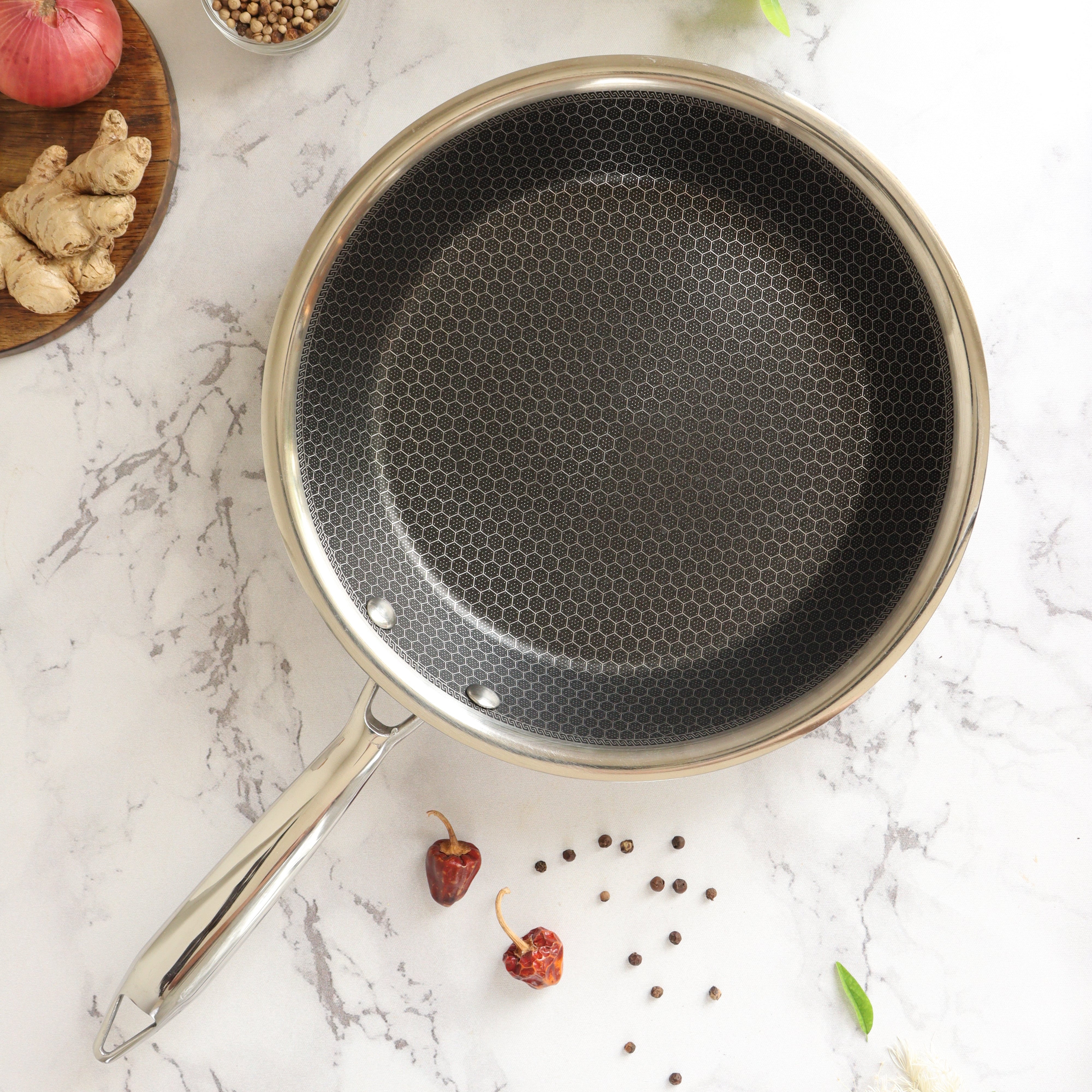 Triply Honey Comb Fry Pan