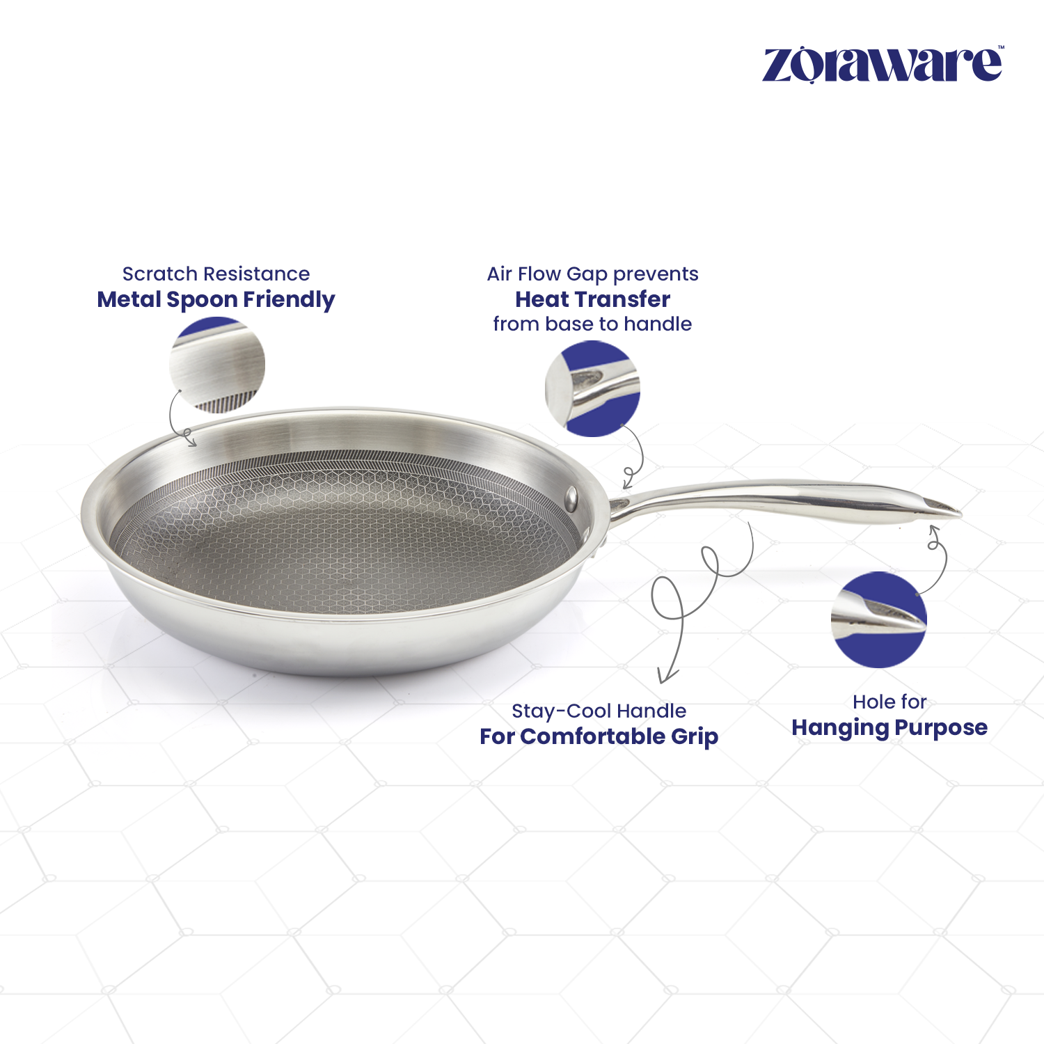Triply Fry Pan 20cm/1600 ML l Pasta Pan Induction and Gas Compitable 5 Year Warranty
