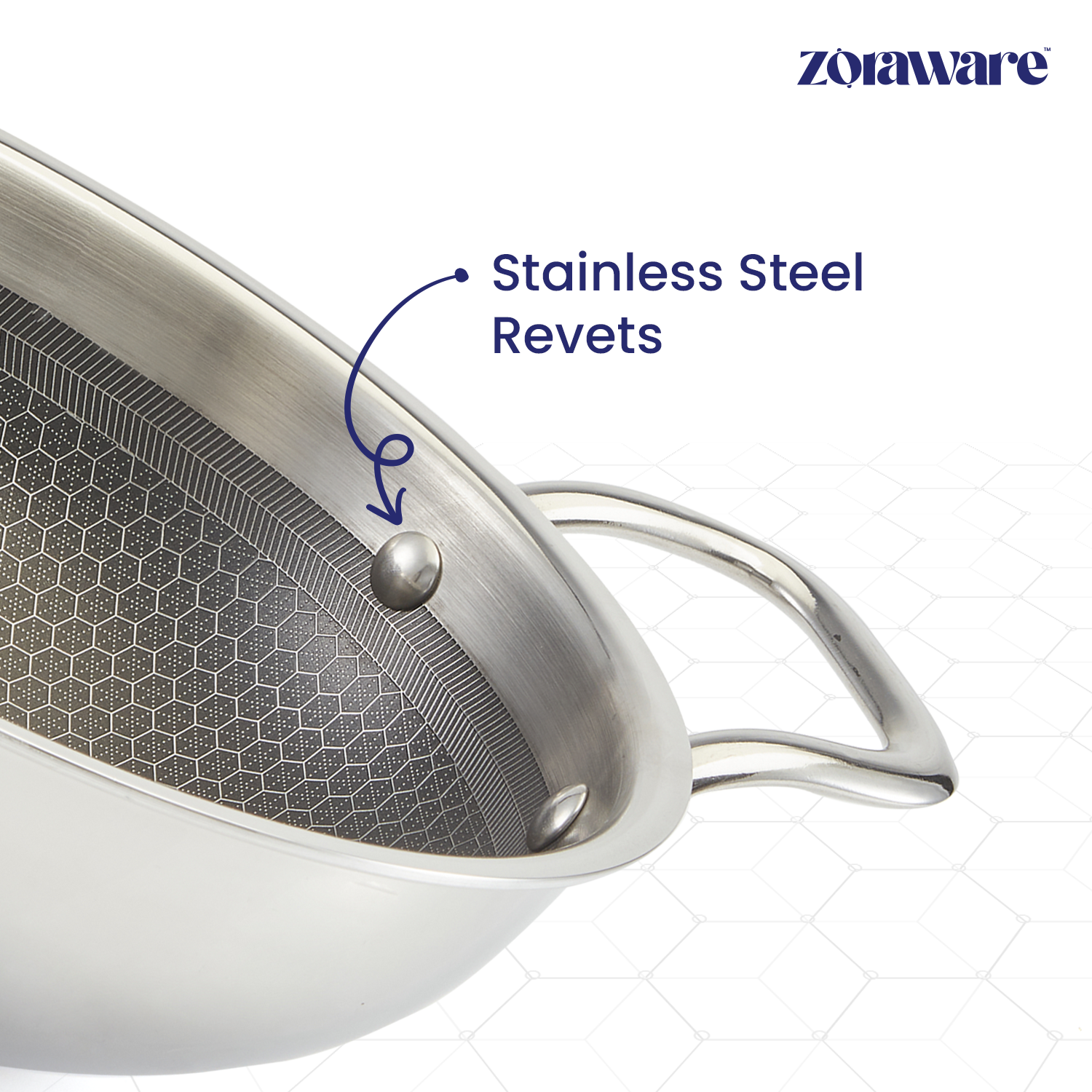 Triply Honey Comb Kadai l Free Lid l Induction Compitable