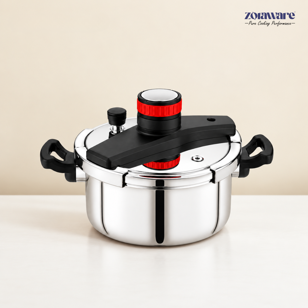 Super Cuker™ Triply Stainless Steel Pressure Cooker l 3 Advanced Safety Systems l 10 Year Warranty