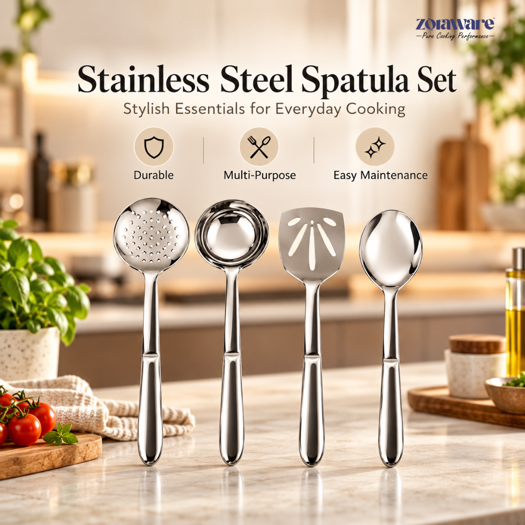Stainless Steel Spatula Set of 4 Pcs