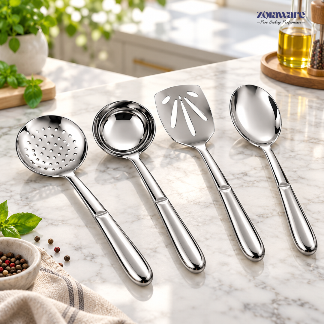 Stainless Steel Spatula Set of 4 Pcs