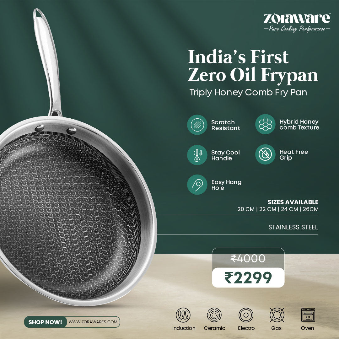 Triply Honey Comb Fry Pan