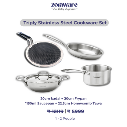 Triply Stainless Steel Cookware Set