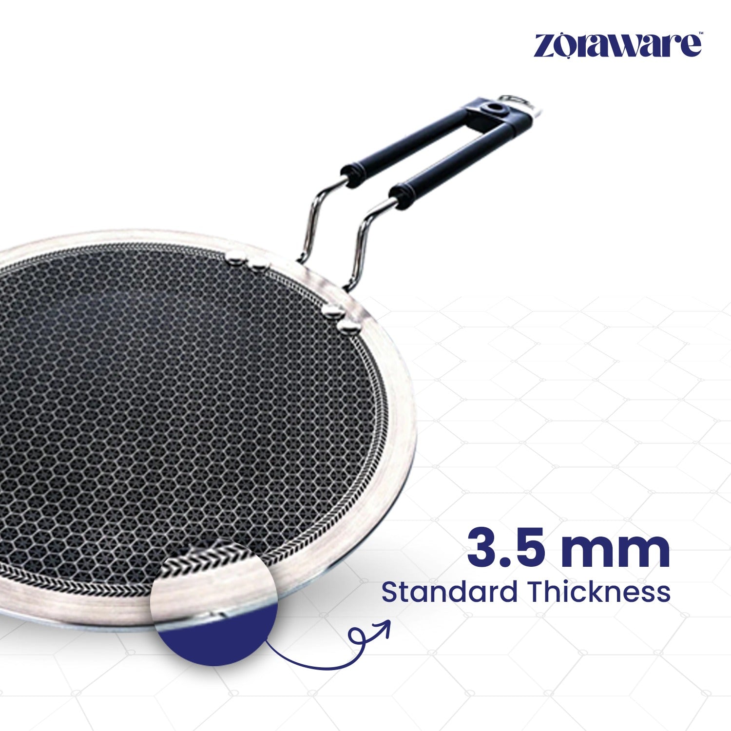 Triply Honey Comb Tawa 3.5mm Thick l Induction Compatible