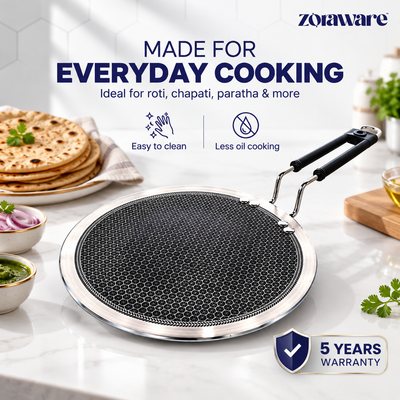 Triply Honey Comb Tawa 3.5mm Thick l Induction Compatible