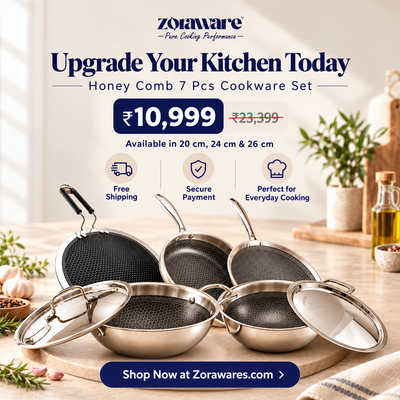 Honey Comb 7 Pcs Cookware Set
