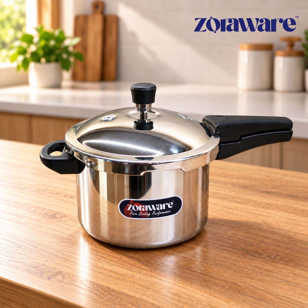 Triply Stainless Steel Pressure Cooker - Outer Lid - Induction & Gas Compatible 5 L
