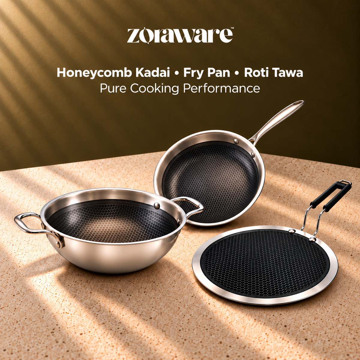 Triply Honeycomb Cookware Sets  ( 4 Pcs Set)
