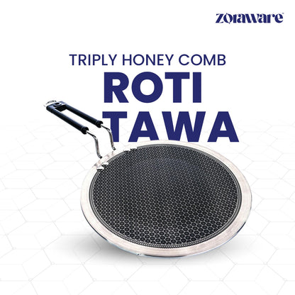 Triply Honey Comb Tawa 3.5mm Thick l Induction Compatible