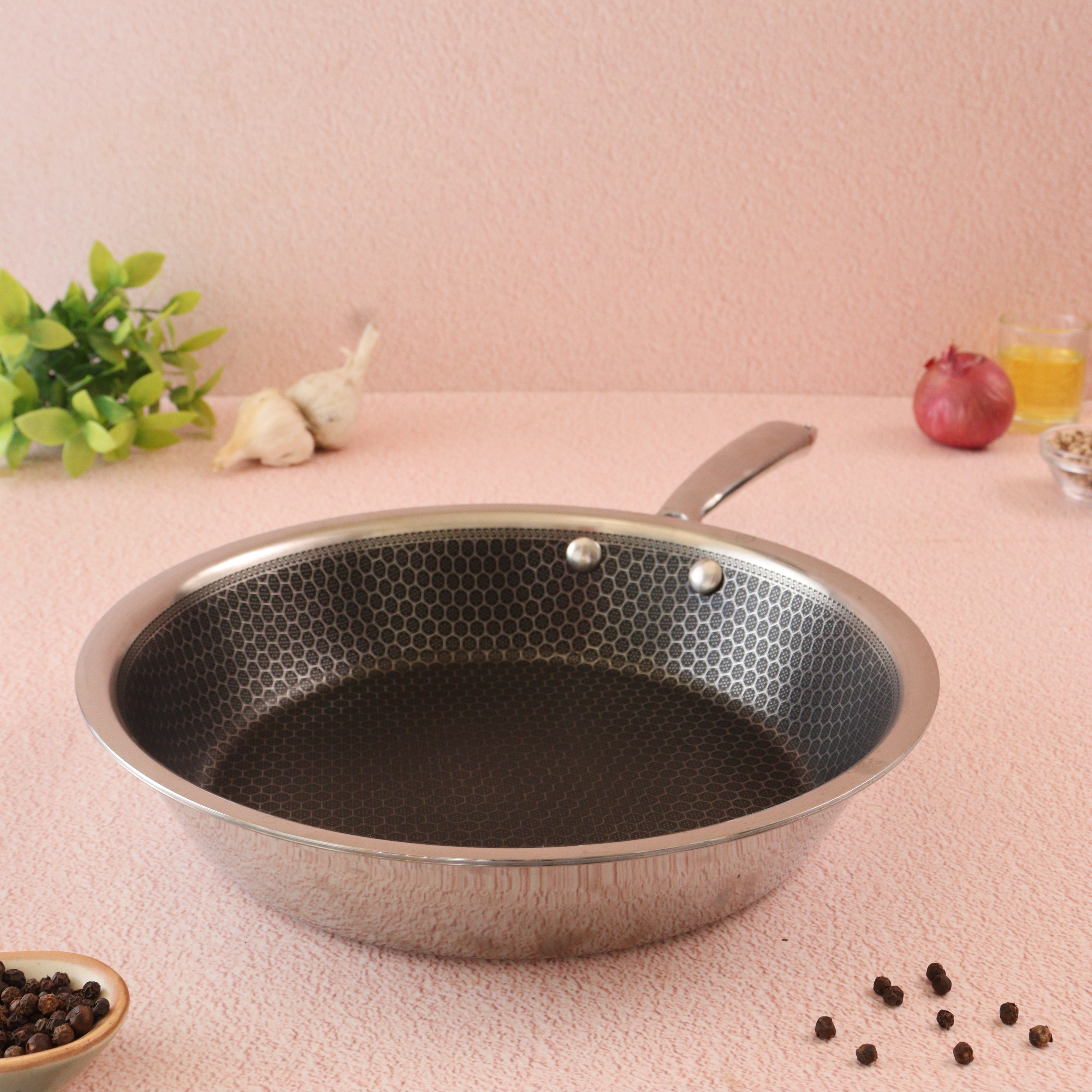 Triply Honey Comb Fry Pan