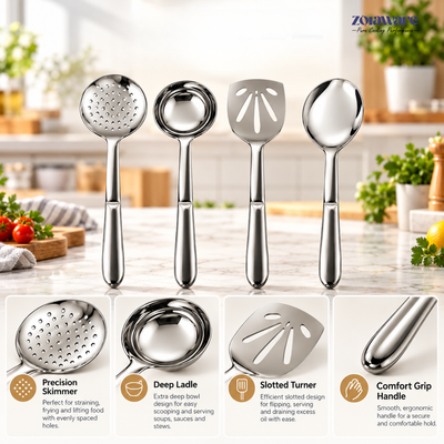 Stainless Steel Spatula Set of 4 Pcs