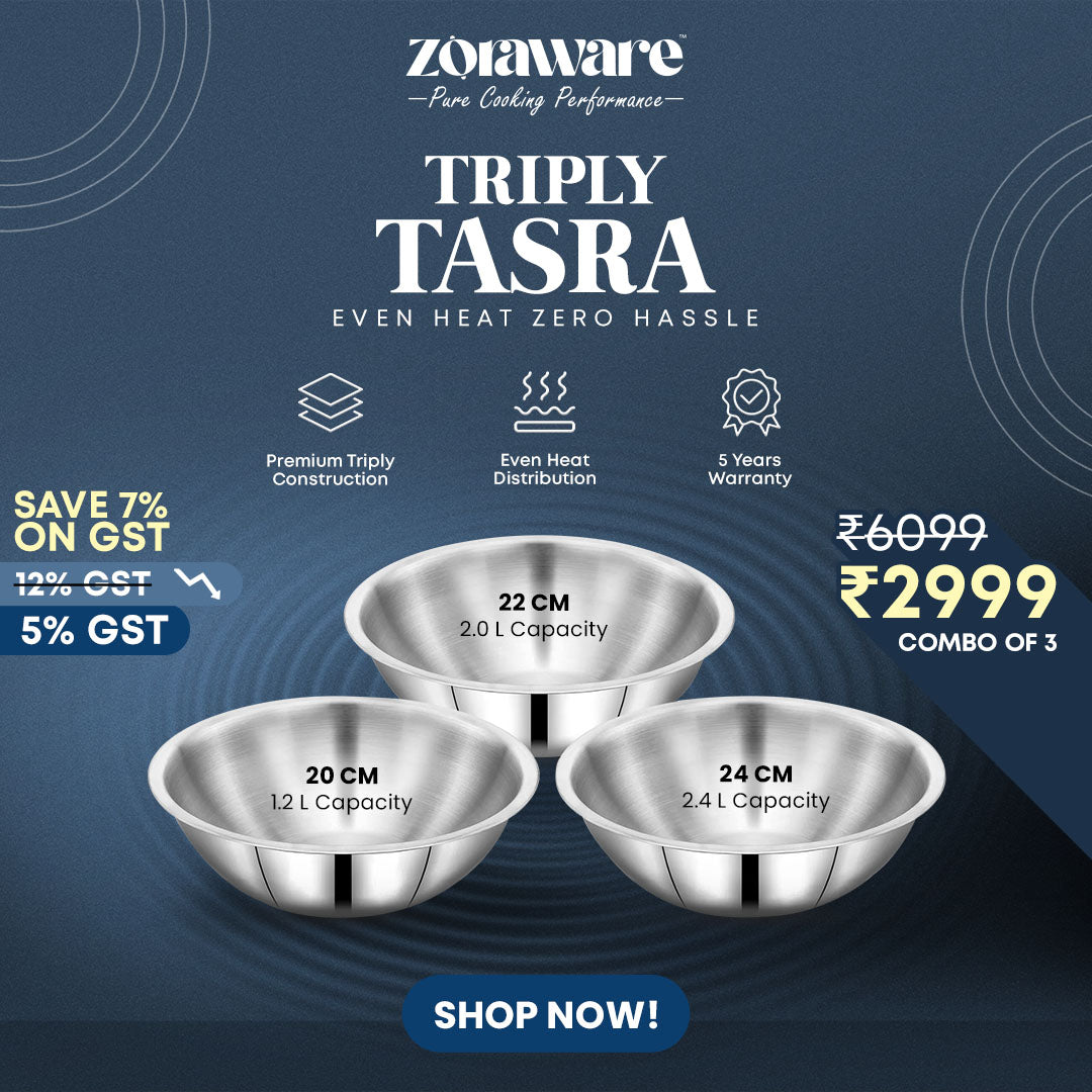 Triply Tasra l 5 Year Warranty l Induction Friendly