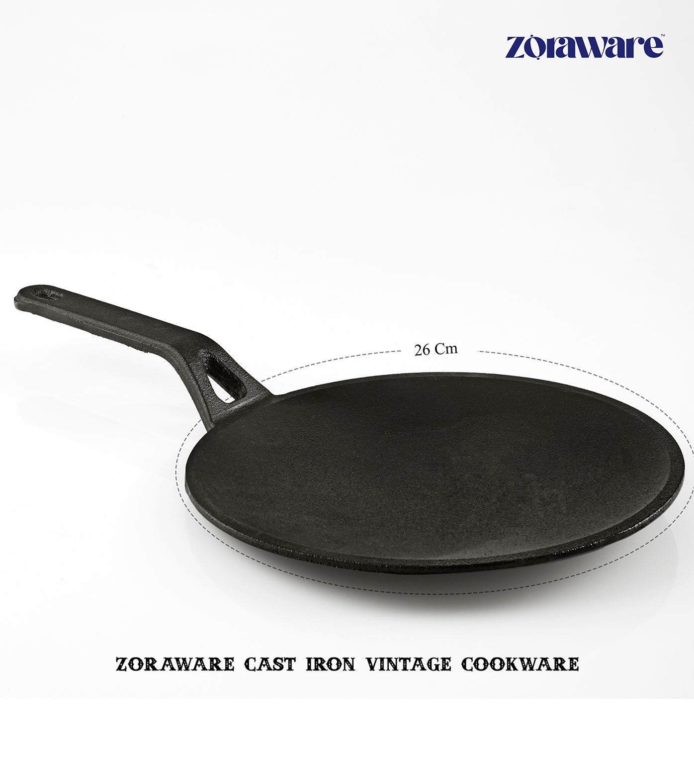 CLASSIC Black Cast Iron Chapati Tawa, For Home, Size: 10 Inches