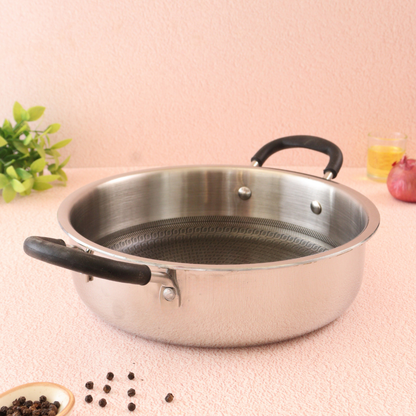 Triply Hexa Pro Non Stick Multi Pan  l 5 Year Warranty l Induction Compitable l Free Toughned Glass Lid