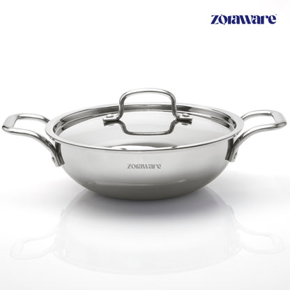 Triply Kadai with Stainless Steel Lid